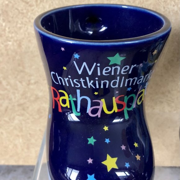 Koessinger AG Mug Boot Schierling Christmas Festive Blue Germany Lot 2 New - Picture 5 of 10